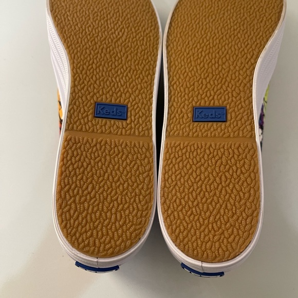 Keds Triple Up Watercolor Floral Print Sneakers Size 6.5 - Picture 3 of 5